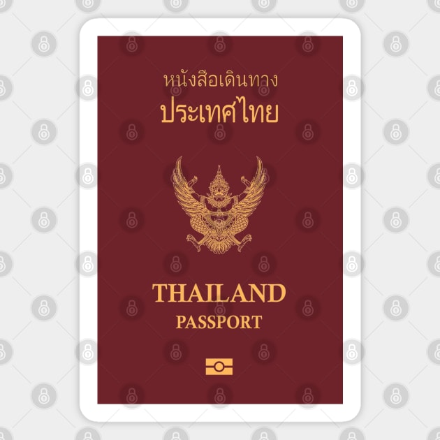 Thailand passport Magnet by Travellers